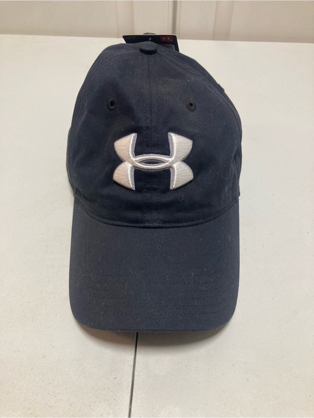 Under Armour Black Hat with White Logo